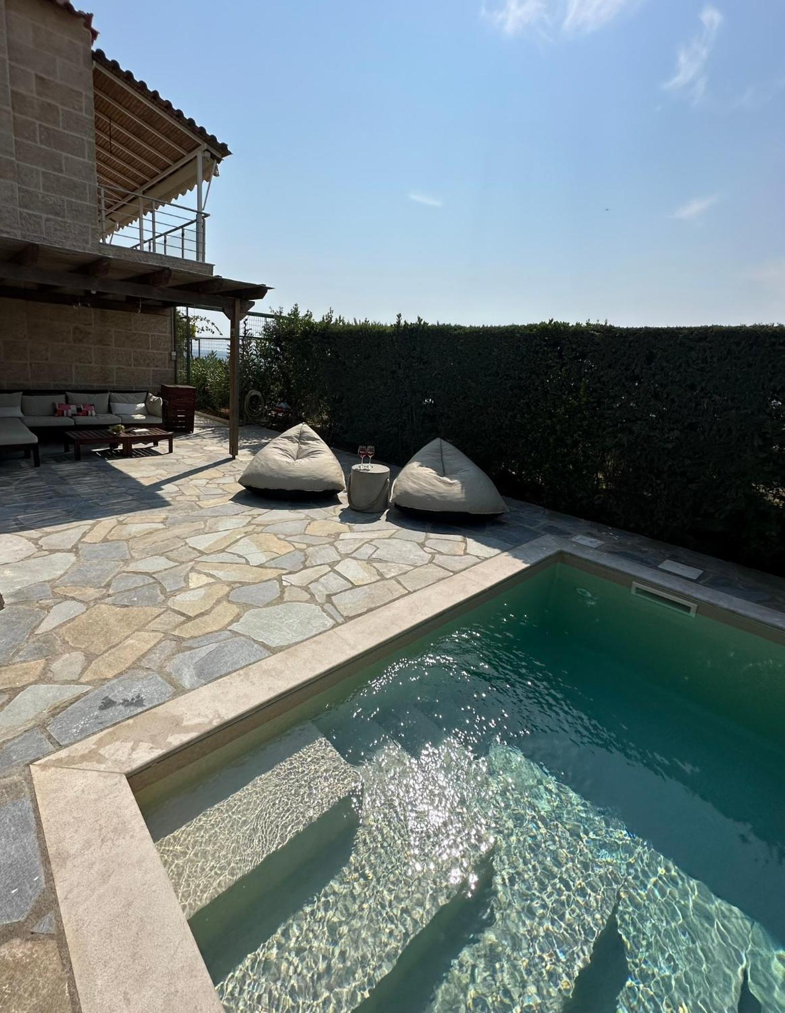 Villa Agia Marina 5M Walk To The Beach With Private Pool 外观 照片