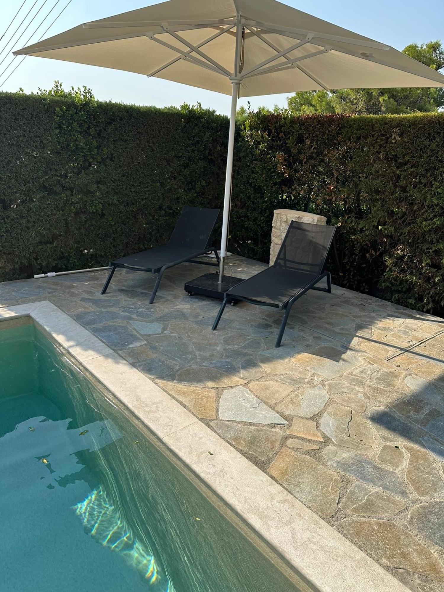 Villa Agia Marina 5M Walk To The Beach With Private Pool 外观 照片