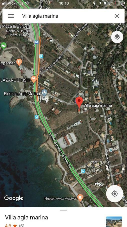 Villa Agia Marina 5M Walk To The Beach With Private Pool 外观 照片